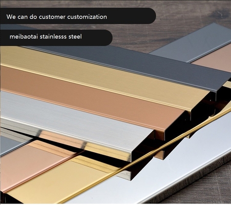 U Profile Colorful Stainless Steel Edge Trim Various Size