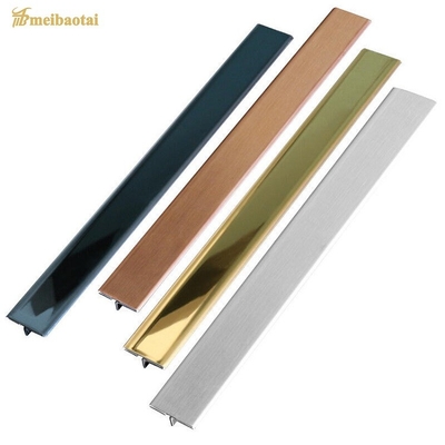 0.55MM T Border Edging Strip Stainless Steel Tile Trim For Corner
