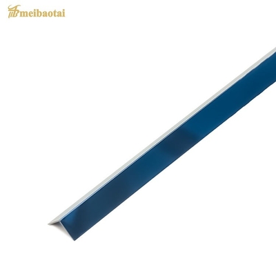 Bead Stainless Steel L Shaped Trim 2438mm Pvd Color Coating Tile Corner