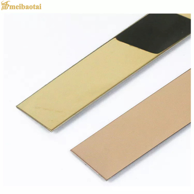 Mirror Decorative 12mm Stainless Steel Tactile Strips Anti Finger Print