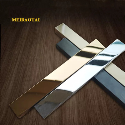 PVD Gold Stainless Steel U Trim Decorative Stainless Steel Tile Trim 10mm