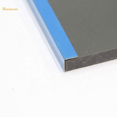 Polished Blue Finished UTL Stainless Steel Tile Trim For Corner Metal Profile