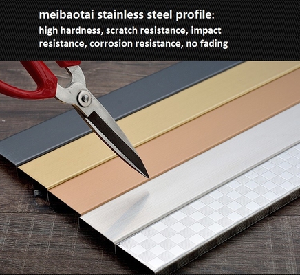 U Profile Colorful Stainless Steel Edge Trim Various Size