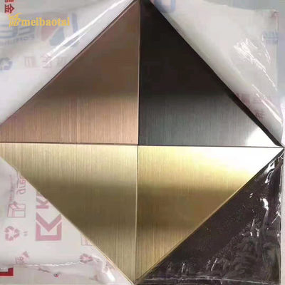 ราคาดี ขนาด 4 ฟุต หนา 0.65 มิลลิเมตร 201 เกรด Brushed PVD Coated ตกแต่งสแตนเลส ออนไลน์