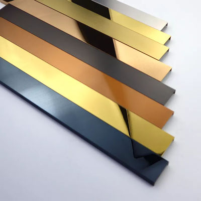 ราคาดี 8 ฟุต U Profile 304 สแตนเลส Tile Trim with PVD Color Coating SS Tile Edge Trim สแตนเลส ออนไลน์
