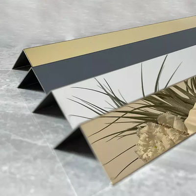 ราคาดี กระจกสีทอง L รูปร่างบันไดกระเบื้องตัดโปรไฟล์กระเบื้องโลหะสแตนเลส ออนไลน์