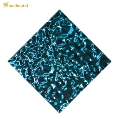 0.8MM สีฟ้า สีเขียว กระจกน้ํา กระจกน้ํา สแตนเลสแผ่นเหล็ก 1219x2438mm
