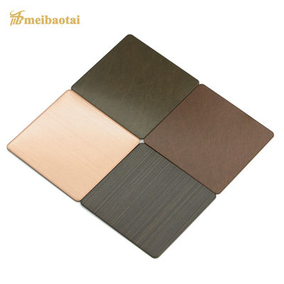 ราคาดี ทองแดงโบราณตกแต่งสแตนเลสแผ่นโลหะสั่นสะเทือนพ่นทราย ออนไลน์