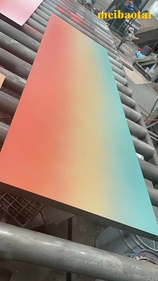 สีคลื่น 2.0 มิลลิเมตร สแตนเลสแผ่นตกแต่ง Lobby หนังเพดาน