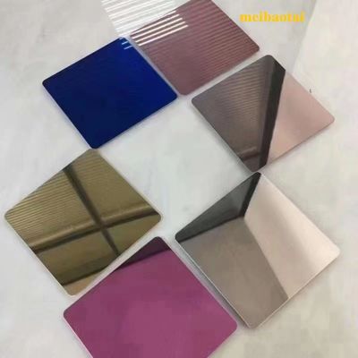ราคาดี แผ่นสแตนเลสเกรด 304/201 ผิวเงากระจก ขนาด 1219x2438 มม. สำหรับงานตกแต่ง ออนไลน์