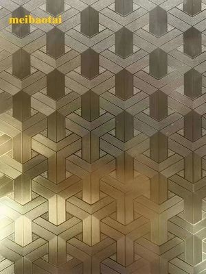 ราคาดี DIN 0.95mm Thk ทองกระจกถักแผ่นสแตนเลสสําหรับภายนอก ออนไลน์