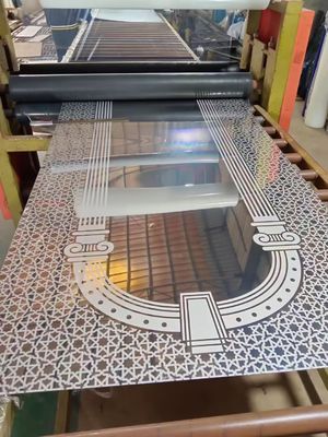 แผ่นสแตนเลสสำหรับลิฟต์เคลือบสี PVD มาตรฐาน JIS หนา 0.95 มม.