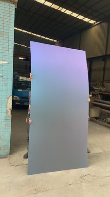 ราคาดี 201 304 สีน้ําเงินแดง ผนังสแตนเลส ประตูโรงแรมตกแต่ง ออนไลน์