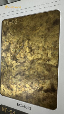 ราคาดี SS201 304 0.8MM การเลียนแบบทองแดง สีเหล็กไร้ขัดสีแผ่นตกแต่งโรงแรม ออนไลน์