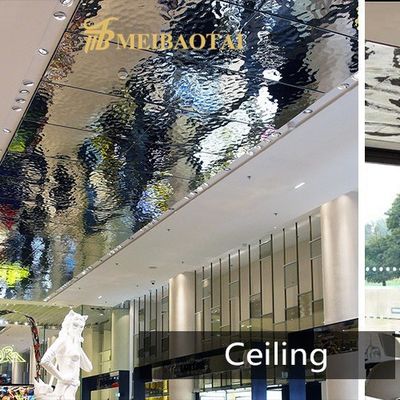 ราคาดี Ss304 201 0.65 มิลลิเมตร กระจกน้ํา กระจกคลื่น ออนไลน์