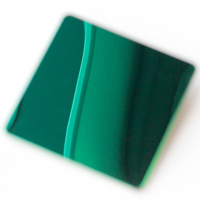 กระจก PVD สีเขียว Plating ตกแต่งแผ่นสแตนเลส