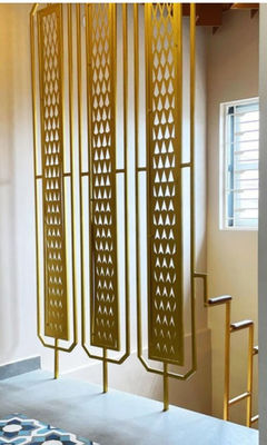 ราคาดี โรงแรมและเครื่องประดับบ้าน เครื่องแยกห้องเหล็กไร้ขัดในสีทองแดงทองแดงและทองคํา มีขนาดและรูปแบบที่สามารถปรับแต่งได้ ออนไลน์