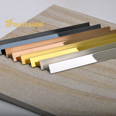 ราคาดี 304 T สแตนเลส โปรไฟล์ T รูปทรงมุม Tile Trim ความยาว 2438mm/3048mm ออนไลน์