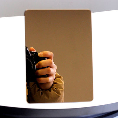 ราคาดี แผ่นสแตนเลสตกแต่งผิวเคลือบกระจกสีทองช็อกโกแลต ออนไลน์