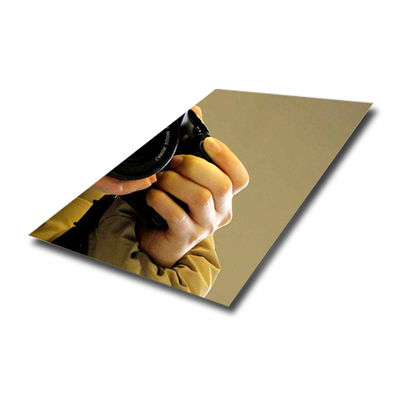 ราคาดี แผ่นสแตนเลสสตีลขัดเงาแบบกระจกสีทองแชมเปญ ออนไลน์