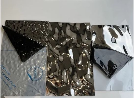 ราคาดี ลวดลายคลื่นน้ําขนาดใหญ่ ลวดลายคลื่นน้ํา ชุดสแตนเลสสําหรับการออกแบบภายใน ออนไลน์