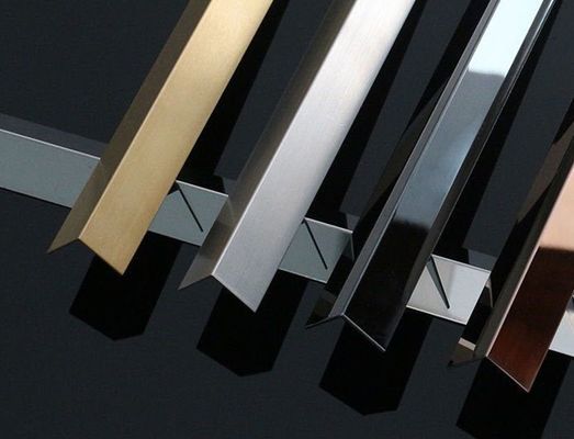 ราคาดี 304 เกรด V รางตัวแอลสแตนเลสเซาะร่อง เคลือบสี PVD สำหรับตกแต่งผนังและพื้น ออนไลน์