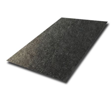SS304 เกรด PVD สีเคลือบเส้นผมแผ่นสแตนเลส 1219x2438mm สําหรับแผ่นผนังตกแต่ง
