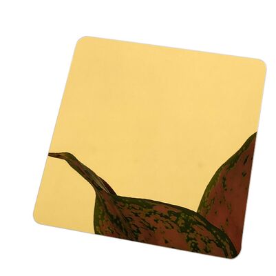 ขายดี สีทองกระจก แผ่นสแตนเลสตกแต่งผนัง