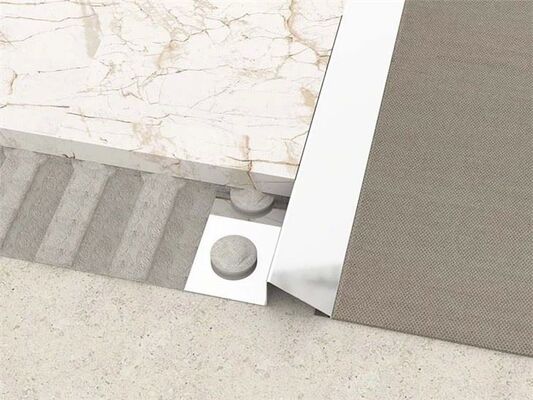 ราคาดี 0.25 นิ้ว PVD ปกแต่งขอบตะเบียน Tile ด้วยขนาดที่สามารถปรับแต่งได้ในเหล็กไร้ขัด ออนไลน์