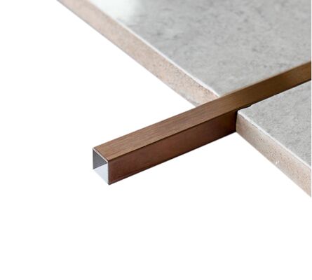 ราคาดี Elegant Rose Gold Brushed สแตนเลส U รูปร่างกระเบื้อง Trim Strip ออนไลน์