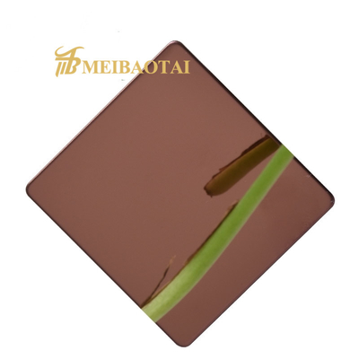 PVD สีกระจก ปลายตกแต่งแผ่นสแตนเลส DIN มาตรฐาน