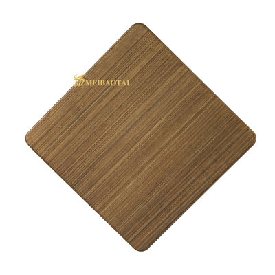แผ่นผนังสแตนเลสเกรด 304 ผิว Hairline เคลือบฟิล์ม PVC สีดำ ขนาด 1219x2438 มม.