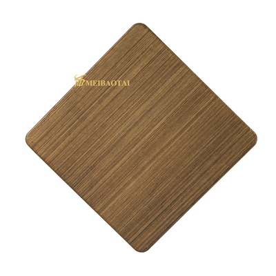 8c PVC Hairline แผ่นสแตนเลสป้องกันผนัง LISCO Material