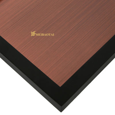 แผ่นสแตนเลสเส้นผมทองแดงที่มี 7c PVC ฟิล์มและมาตรฐาน JIS สําหรับแผ่นผนังตกแต่ง