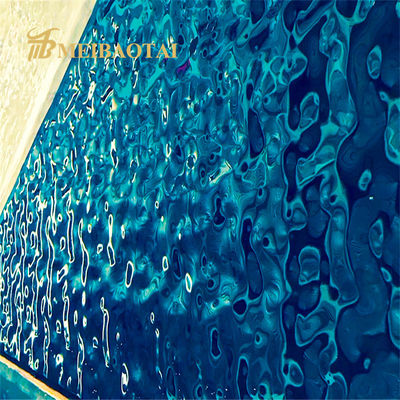 ราคาดี 201 แผ่นสแตนเลสสีน้ำเงินระลอกน้ำหนา 0.65 มม. สำหรับตกแต่งเพดาน ออนไลน์