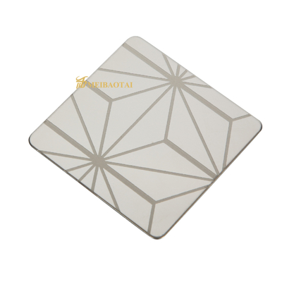 SUS 304 201 316L Hairline Etched Stainless Steel Sheet Width 1500mm