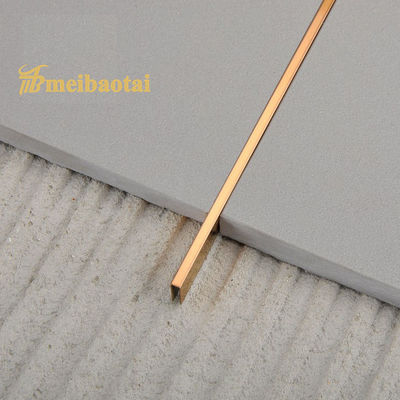 ราคาดี PVD Rose Golden 6mm สแตนเลส Tile Trim U Profile พร้อมมาตรฐาน JIS สําหรับการตกแต่งผนัง ออนไลน์