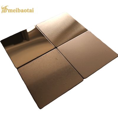 ราคาดี Rose Gold Mirror Hairline แผ่นเหล็กสแตนเลสรีดเย็น Ss Steel Sheet Sustainable ออนไลน์