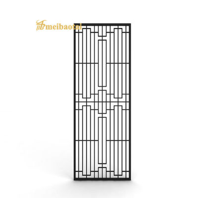 ราคาดี PVD Black Coated Hairline Design เครื่องแยกห้องเหล็กไร้สแตนเลส มีขนาดที่กําหนดเองสําหรับบ้านและโรงแรม ออนไลน์