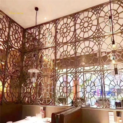ราคาดี โครงการสไตล์ใหม่ Screen Stainless Steel Room Divider Decoration โรงแรม วอลล์ ออนไลน์