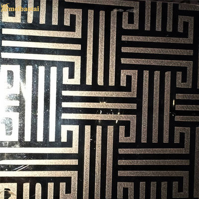 ราคาดี กระจกสีเงินสลักแผ่นสแตนเลสลิฟต์ห้องโดยสารแผ่นตกแต่ง 4 ฟุต ออนไลน์