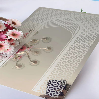 ราคาดี Silver Aisi 304 แผ่นกระจกสแตนเลสลิฟต์ SS Sheet ออนไลน์