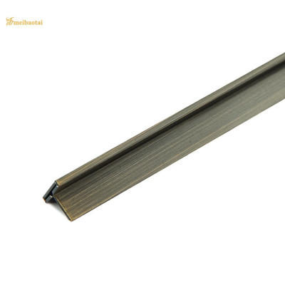 กระเบื้องสแตนเลสสีทองแดงโบราณตัด T10X2438mm มาตรฐาน ASTM