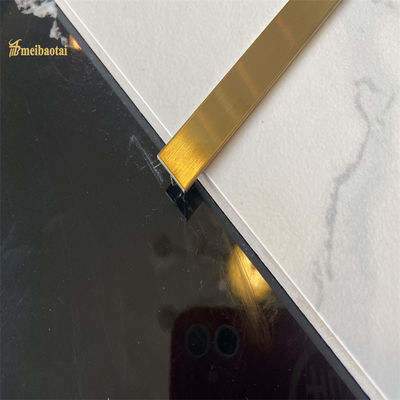 แมททองคําเสร็จ 304 เหล็กไร้ขัด T รูปแบบ Tile Trim สําหรับมุม โปรไฟล์โลหะ GB มาตรฐาน