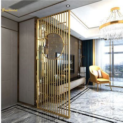 ราคาดี ฉากกั้นห้องสแตนเลสเคลือบ PVD สีทอง หนา 30 มม. ขนาดสั่งทำพิเศษ ออนไลน์