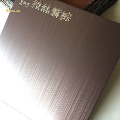 GB Standard Purple Hairline Sheet ชุดเหล็กไร้ขัดเหล็ก ขนาด 0.65 มม สําหรับความทนทานต่อการกัดกร่อน
