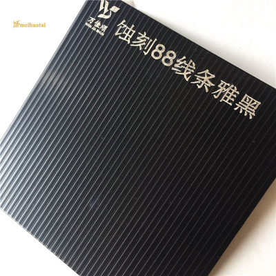 ราคาดี สีดํา NO.88 เส้นรูปเกรด 304 PVC Double Film Etched ชุดเหล็กไร้สแตนเลสสําหรับตกแต่งลิฟท์ ออนไลน์