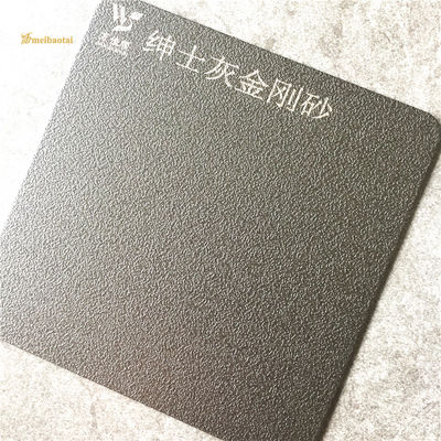 ราคาดี แผ่นสแตนเลสสีเทาที่ปัดทรายป้องกันรอยนิ้วมือประดับความยาว 2000 มม สําหรับผนัง ออนไลน์